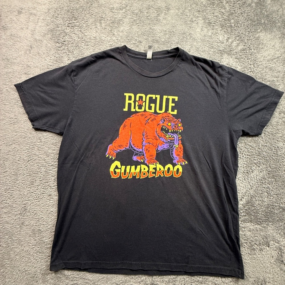 Rogue Brewing Gumberoo Beer Tee Shirt Crew Neck Short Sleeve Adult XXL Black